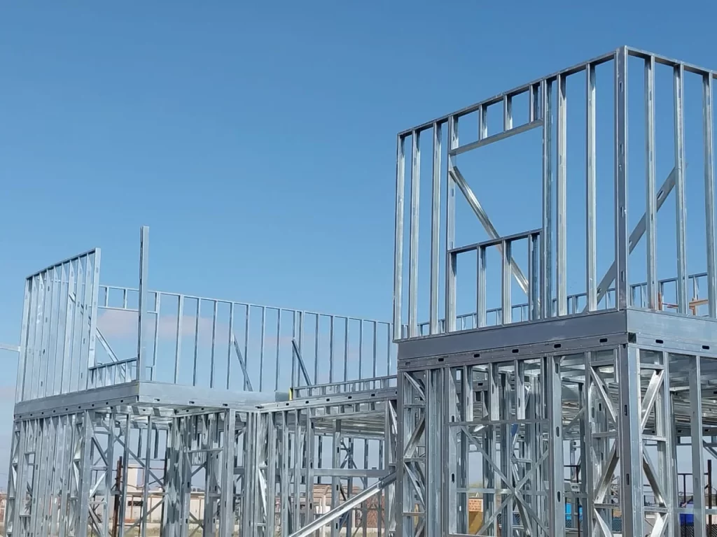Estructura de steel framing, vivienda de 2 plantas