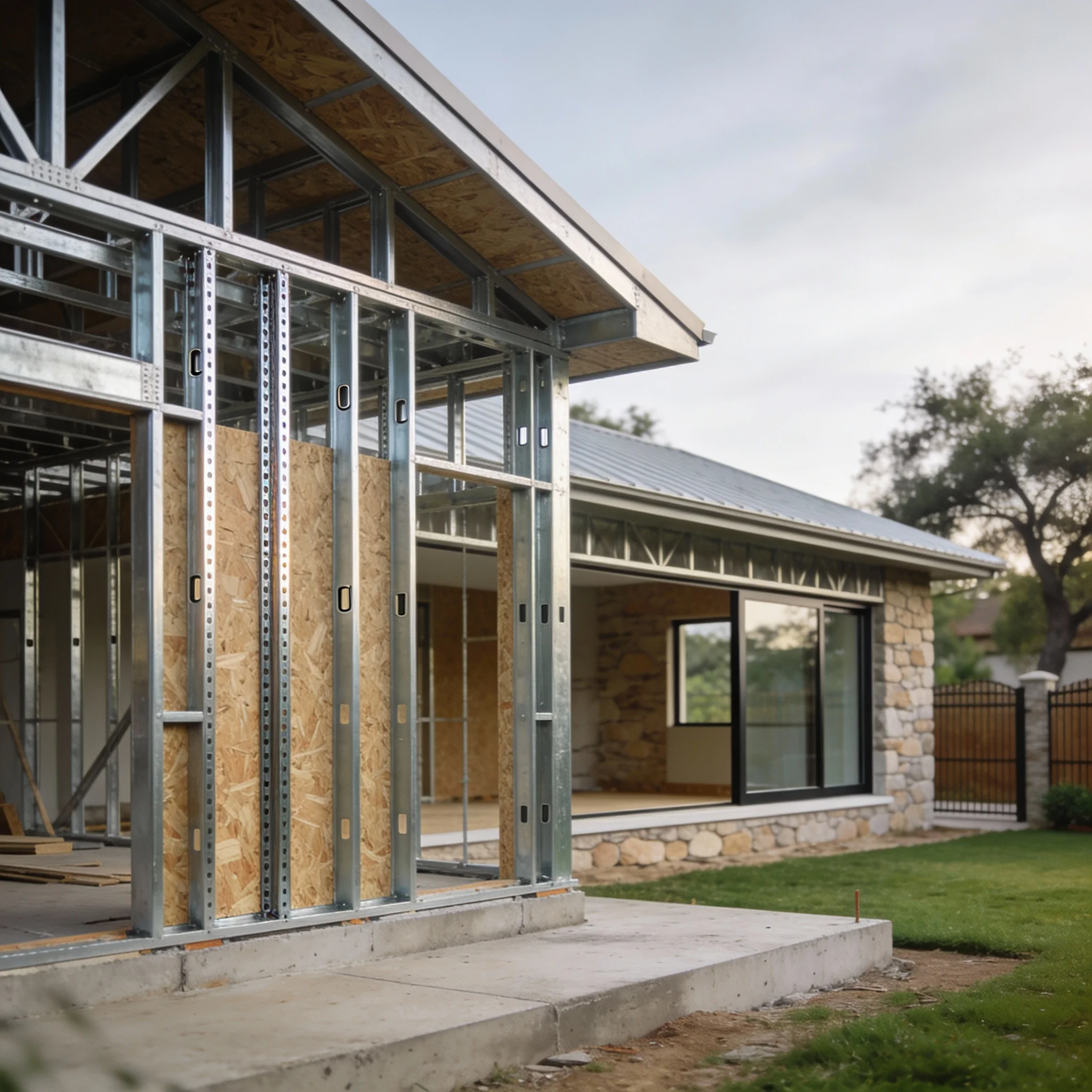 Estructura vivienda steel framing